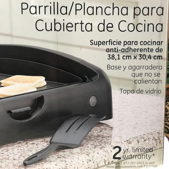 GE Countertop Full View Glass Top Grill Griddle - Picture 4 of 12